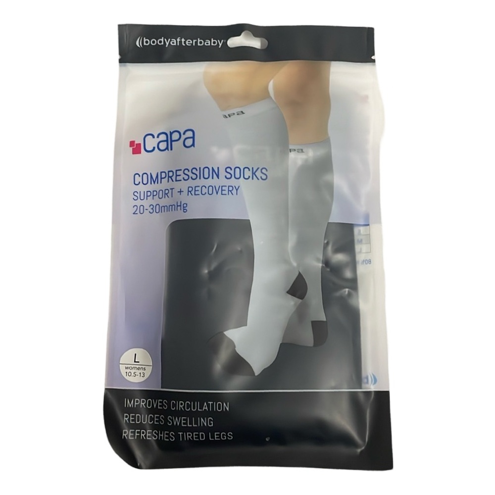 New In Packaging (Sealed) Capa Compression Socks - Fits 10.5-13 Shoe Size